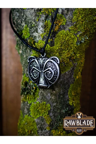 Bear Clan Pendant - Steel