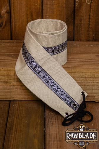 Jeanne fabric belt - White