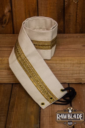 Jeanne fabric belt - White