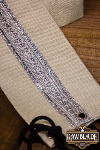 Jeanne fabric belt - White