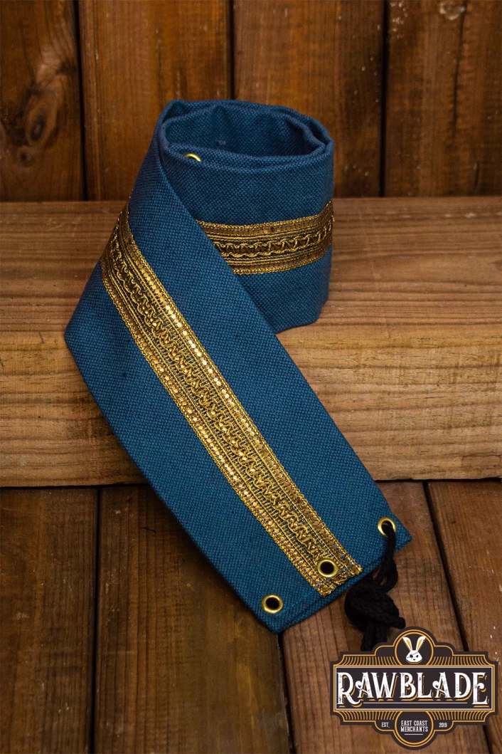 Jeanne fabric belt - Blue