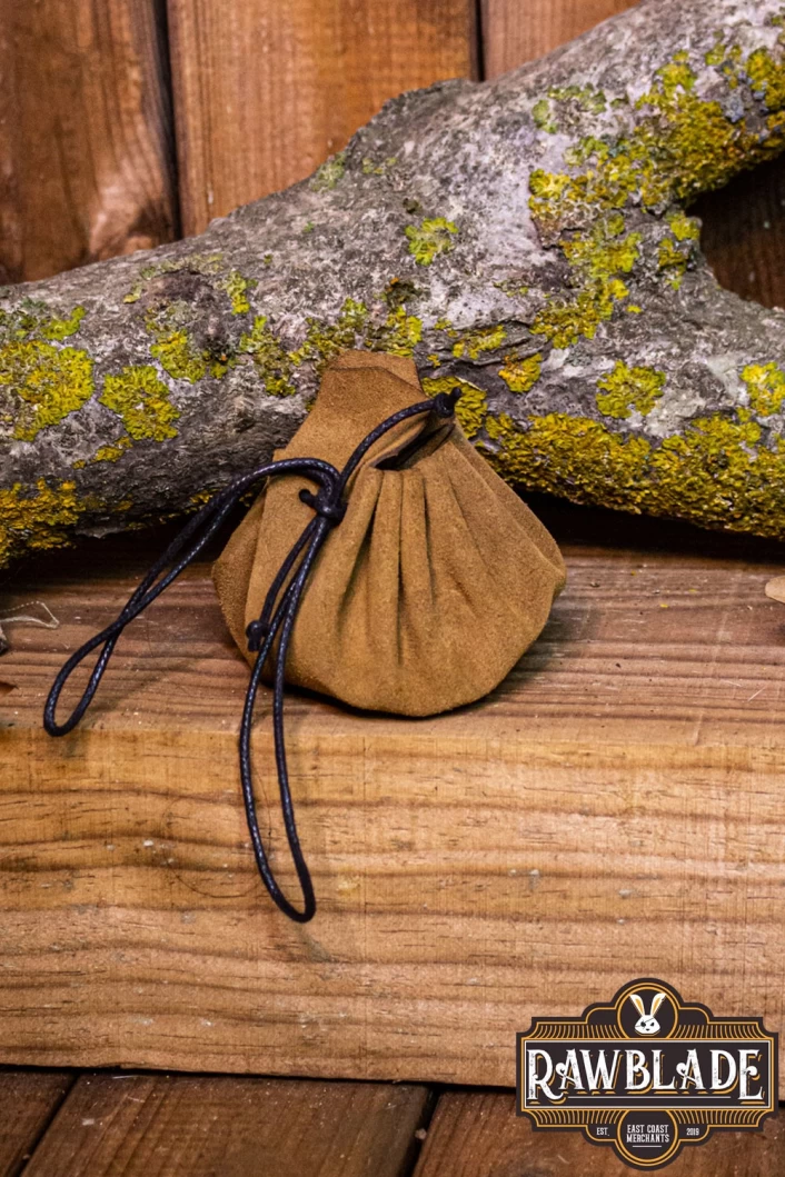 Traveler's  Coin Bag Light Brown