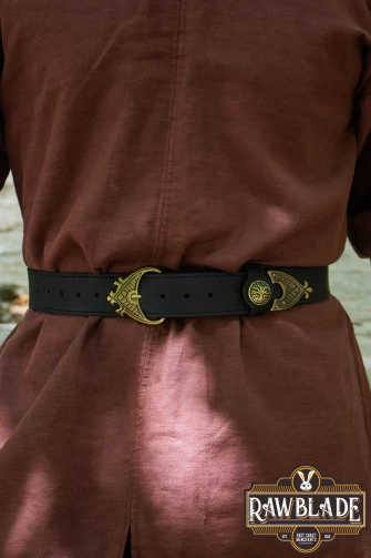 Hrothgar Viking Ornate Belt - Black